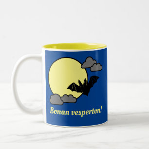 Bonan vesperton! tweekleurige koffiemok