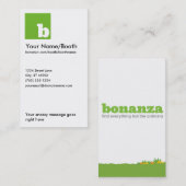 Bonanza Vertical Grassy Visitekaartje (Voorkant / Achterkant)