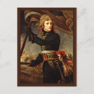 Bonaparte aan de brug van Arcola door Gros, antoïn Briefkaart