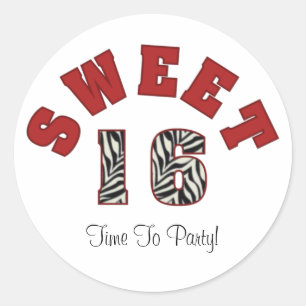 Bonbon 16, heure de party ! Autocollants