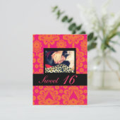 Bonbon 16 invitations de fête d'anniversaire (Debout devant)