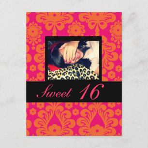 Bonbon 16 invitations de fête d'anniversaire