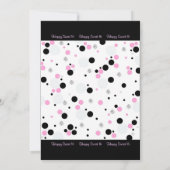 Bonbon à diamant et à points 16 invitations (Dos)