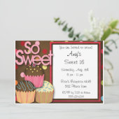 Bonbon à PETIT GÂTEAU 16 faire-part d'invitations (Debout devant)