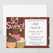 Bonbon à PETIT GÂTEAU 16 faire-part d'invitations (Devant / Derrière)