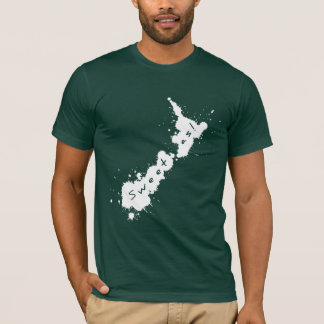 Bonbon blanc à NZ d'éclaboussure comme T-shirt