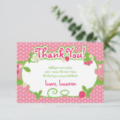 Bonbon, cartes de Merci de fraise (Debout devant)