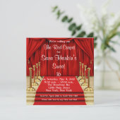 Bonbon de Hollywood de tapis rouge invitation de (Debout devant)