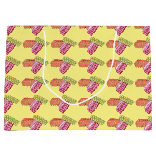 Bonbon de Noël Bonbon Jaune Vacances Sac cadeau (Devant)