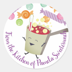 bonbon de sucre bouillant de la cuisine de sticker
