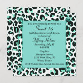 Bonbon en bon état à léopard de neige invitation (Devant / Derrière)