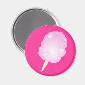 Bonbon en coton - Aimant rose (Recto/Verso)