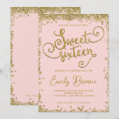 bonbon et or doux 16 invitation (Devant / Derrière)