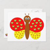 BonBon Fantasy Butterfly's Briefkaart (Voorkant / Achterkant)