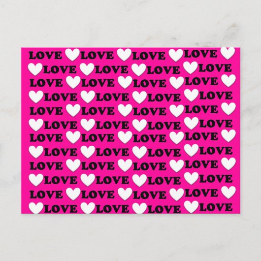 BonBon Het draait allemaal om liefde - ik hou van  Briefkaart (Voorkant)