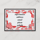 Bonbons à la menthe poivrée avec étiquette (Dos)