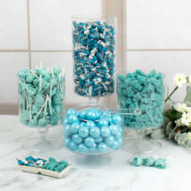 Bonbons Assortis Bleu Clair Mini-Buffet