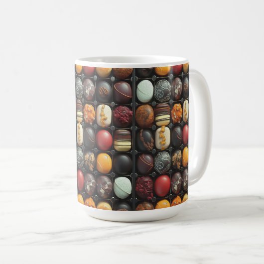 Bonbons au chocolat - 15 oz. Mug (Devant droit)