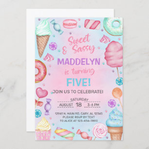 Bonbons, bonbons, TOUTE invitation d'anniversaire 