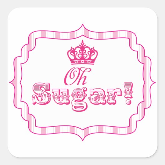Bonbons Buffet Princesse Party Favoriser Sticker d (Devant)