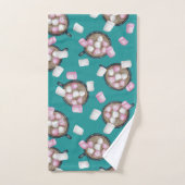 Bonbons chocolat chaud et défiler l'hiver (Serviette à main)