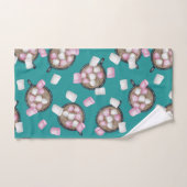 Bonbons chocolat chaud et défiler l'hiver (Serviette à main)