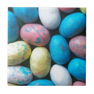 Bonbons colorés Carreaux des oeufs de Pâques