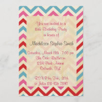 Bonbons Customisés 16 invitations d'anniversaire