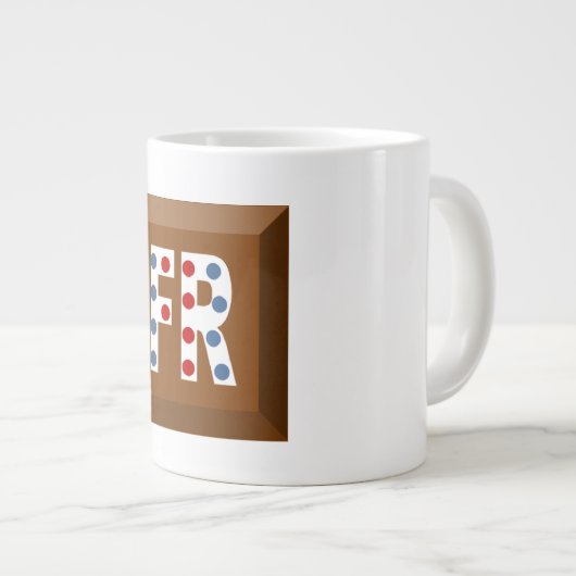 BONBONS DE CHOCOLAT BLANC MUG JUMBO EN (Devant droit)