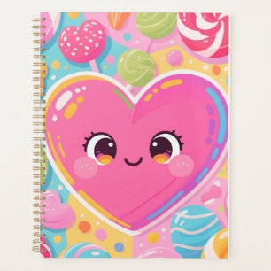 Bonbons de coeur - Kawaii Daily Planner