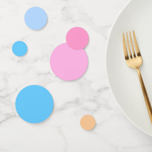 Bonbons de coton à Bubblegum bleu dégradé Confetti