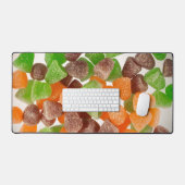 Bonbons de gomme rouge vert orange saupoudrés de s (Clavier et souris)