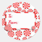 Bonbons de Noël avec étiquette (Devant)