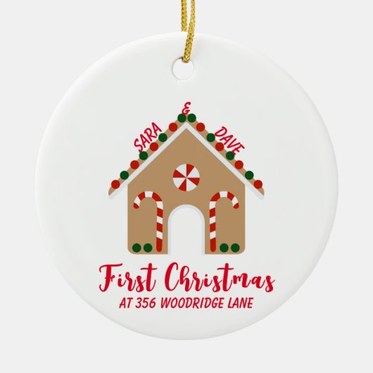 Bonbons de Noël Premier ornement de Noël (Devant)