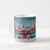 Bonbons de Noël Whimsical Panier 2 Mug (Devant gauche)