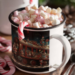 Bonbons de Noël Whimsical Train 2 Mug