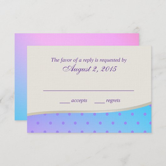 Bonbons en coton RSVP (Devant / Derrière)