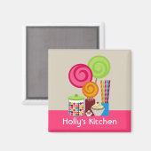 Bonbons et sucreries Aimant de cuisine (Recto/Verso)