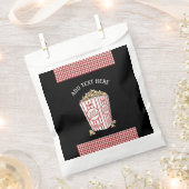 Bonbons Popcorn Personnalisés Favoriser Sacs Rouge (Coupé)