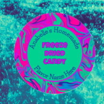 Bonbons séchés au gel Cool coloré Étiquette person