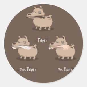 BonChien Ronde Sticker