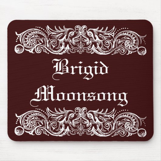 Bond Monsters White Print Mousepad Muismat (Voorkant)