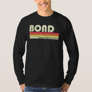 Bond Surname Retro  80-90-jarige hereniging T-shirt