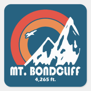 Bondcliff New Hampshire Sun Eagle Vierkante Sticker
