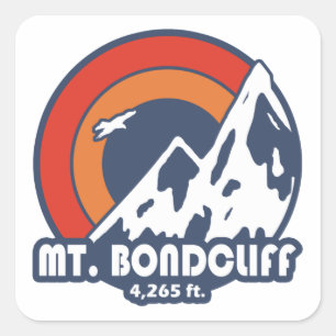 Bondcliff New Hampshire Sun Eagle Vierkante Sticker