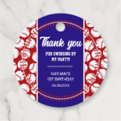 Bonde van het Baseball Kind Bedankjes Labels (Voorkant)