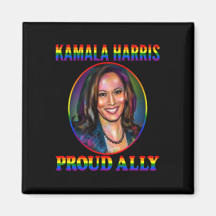 Bondgenoot Kamala Harris Onze VP LGBT Vlag Gay Pri Magneet