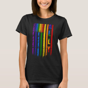 Bondgenoot LGBT LGBTQ Rainbow Pride Amerikaanse vl T-shirt