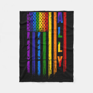 Bondgenoot Lgbt Lgbtq Regenboog Pride Amerikaanse Fleece Deken