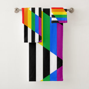 Bondgenoot Progress Pride Vlag Bad Handdoek